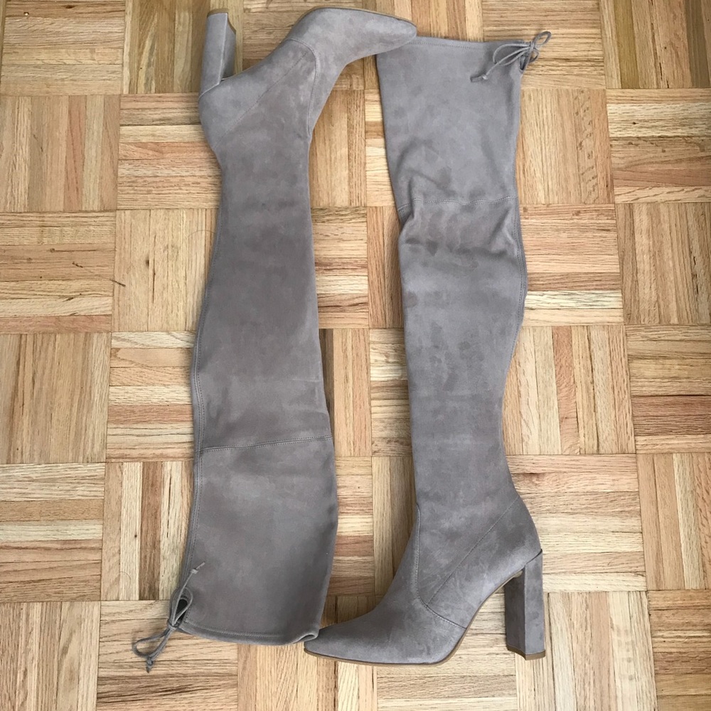 NWT Stuart Weitzman Highchamp Suede Over-The-Knee